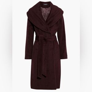 DKNY Belted Wool Wrap Coat